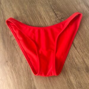 Red target swim bottoms